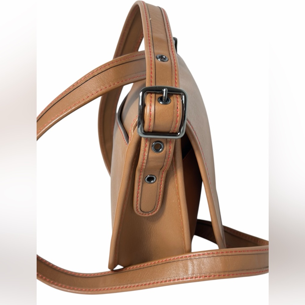 Coach Saddle 18 Tan Glovetanned Leather Crossbody Small Shoulder Bag #57731 - Picture 7 of 16